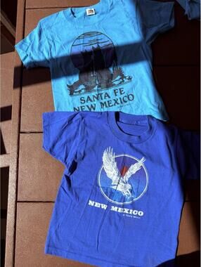 Vintage 80s/90s New Mexico Souvenir Travel Kids Tee Bundle 4T/5T